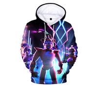 Kids Hoodie FNAF Security Breach Hoodie 3D Comic Print Hooded Sweatshirt Long Sleeve Pullover for Girls Boys (Type 6, 100)