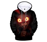 Kids Hoodie FNAF Security Breach Hoodie 3D Comic Print Hooded Sweatshirt Long Sleeve Pullover for Girls Boys (Type 4, 150)
