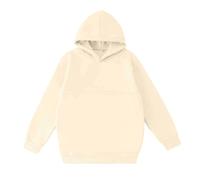 Kids Hoodie for Girls Solid Color Hooded Sweatshirt with Puppies Cats Shoulder Pockets Teen Girls Soft Warm Long Sleeve School Pullover Top Casual Clothes for Childrens Age 3-14 (Beige, 13-14 Years)