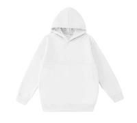 Kids Hoodie for Girls Solid Color Hooded Sweatshirt with Puppies Cats Shoulder Pockets Teen Girls Soft Warm Long Sleeve School Pullover Top Casual Clothes for Childrens Age 3-14 (White, 3-4 Years)