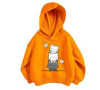 Kids Hoodie Sweatshirts Girls Boys Plain Sweatshirt Clothes Girl Cotton Top UK Fall Casual Hoody Sportswear 5 to 13 Year Old Gifts Gold