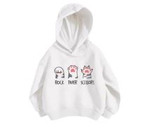 Kids Hoodie Sweatshirts Girls Boys Plain Sweatshirt Clothes Girl Cotton Top UK Fall Casual Hoody Sportswear 5 to 13 Year Old Gifts White