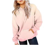 Kids Hoodie Sweatshirts Girls Boys Plain Sweatshirt Fleece Hooded Jumper Long Sleeve Top UK Fall Clothes PE School Sweat 5 to 13 Year Old Girl Gifts Light Pink
