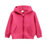 Kids Hoodie Sweatshirts Graphic Hoodies for Teen Girls Clothes Girl Cotton Top New Casual Fashion Warm Hooded Sweatshirt Cosy Apparel Teens Hot Pink