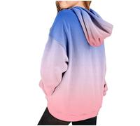 Kids Hoodie Sweatshirts Regular Fit Activewear Soft Oversized New Casual Fashion Loose Pullover Tops School Sweatshirt Long Sleeve Streetwear Blue