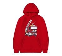 Kids Hoodie Unisex Top Jacket Cotton Long Sleeve Costume with Pocket Regular Fit Activewear Outfit Back to School Shirts Tops for Age 5-13 Years Red
