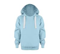 Kids Hoodie Warm Soft Pullover Sweatshirt Print Hooded with Pocket Boys Girls Long Sleeve Jumper Outfit Back to School Shirts Tops for Spring Summer Walking Sky Blue