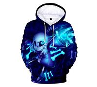 Kids Hoodies 3D Cosplay Game Sans Undertale Hoodie Sweatshirt Boys Girls Fashion Jacket Coat for Children 4-14 Years