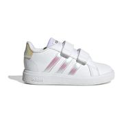 Kids' hook-and-loop sneakers, large short adidas Blanc 26