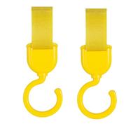 Kids Hooks - Mommy Hook 2pcs Rotatable Stroller Clip | Multipurpose Bag Holder for Electric Scooter or Wheelchair, Travel Hook Set | Heavy Duty Shopping Bag Clip,
