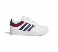 adidas Unisex Kids Hoops 4.0 Shoes, FTWR White/Dark Blue/Better Scarlet, 2.5 UK