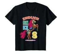 Kids Horse 8th Birthday Finally I Am 8 Years Circus Eighth T-Shirt