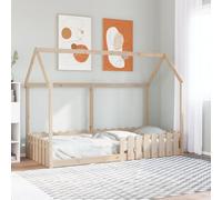 Kids' House Bed Frame Home Bedstead Children Bed Base Solid Wood Pine vidaXL