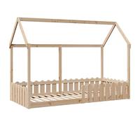 Kids' House Bed Frame Home Bedstead Children Bed Base Solid Wood Pine vidaXL