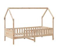 Kids' House Bed Frame Toddler Bed Base Children's Bed Solid Wood Pine vidaXL [EEK: N/A]