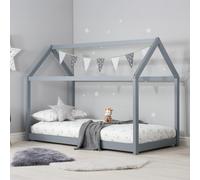 Kids House Bed - Grey