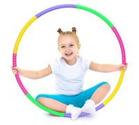 Kids Hula Hoop - Detachable, Collapsible Kids Hula Hoop, Adjustable Hoola Hoops, Ideal for Dancing Playing Sports Games, Swimming & Pet Training - Weight Loss Fitness & Equipment