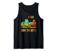 Kids I Dig Juneteenth Fists Tractor Toddler Boys Tractors Tank Top