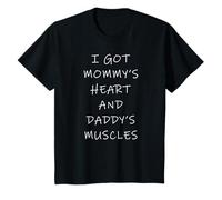 Kids I Got Mommy's Heart & Daddy's Muscles - Boys' Cute Quote T-Shirt