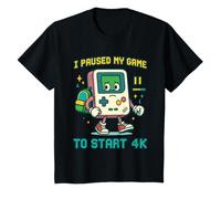 Kids I Paused My Game to Start 4k Boys Back to School T-Shirt
