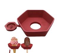 Kids Ice Cream Holder | Ice Cream Anti-drip Tray | Reusable Food Grade Silicone Ice Pop Drip Guard for Toddler, Kids and Adults