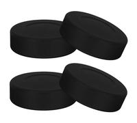 Kids Ice Hockey Pucks - 4 Pack Miniature Training, Regulation Standard Weight, Non Marking Rubber Disk, Professional Grade Practice Packs | core Gear For Beginners Street Outdoor Play Coaching