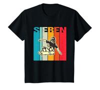 Kids Ich bin schon 7 | 7th Birthday Boys' Skateboard T-Shirt