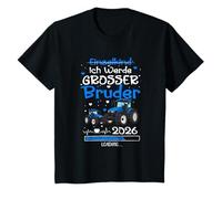 Kids Ich Werde Großer Bruder 2026 Tractor Baby Single Child Boys T-Shirt