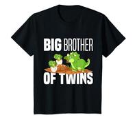 Kids Ich Werde Großer Bruder Von Gemini Dino Dinosaur [German Language] T-Shirt