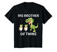Kids I'm Going to Be A Big Brother of Twins 2027 Dino T-Shirt