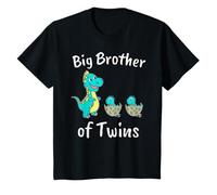 Kids I'm Going to Be A Big Brother of Twins Dino T-Shirt