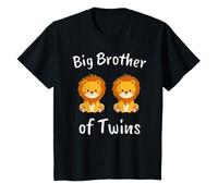 Kids I'm Going to Be A Big Brother of Twins Lion T-Shirt