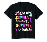 Kids I'm Sophia Doing Sophia Things Cute Girls Personalized Name T-Shirt