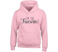 Kids I'm The Favourite Childrens Hooded Top Hoodie Pink