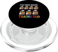 Kids I'm this many Trains Old Boy 7rd Birthday 7 Years Old PopSockets PopGrip for MagSafe