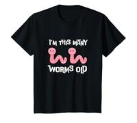 Kids I'm This Many Worms Old - Cute Worm 2nd Bday 2 Years Old T-Shirt