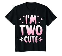 Kids I'm Two Cute 2 Years Old Toddler 2nd Birthday Party T-Shirt
