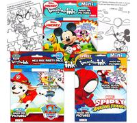 Kids Imagine Ink Coloring Book Super Set - Bundle 3 Imagine Ink Mess-Free Activity Books Featuring Paw Patrol, Mickey Mouse, and Spiderman | Art Books