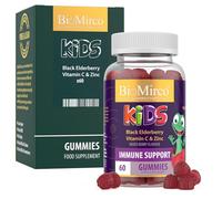 Kids Immune Support Vitamins, Kid Immune System Booster, Zinc for Kids, Triple Immunity Gummies, Children's Gummy with Vitamin C, Zinc and Elderberry, Support Immunity, Great Tasting Antioxidant