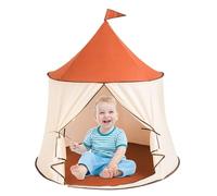 Kids Indoor Tent - Foldable Kids Castle Tent, Mesh Ventilation Frame Structure, Portable Carry Bag | Engaging Pretend Playhouse for Todler Girls Boys Playroom Backyard Nursery Adventure Pla