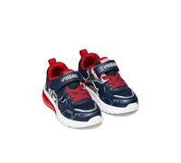 Kids Inek X Spiderman Breathable LED Trainers navy blue/red