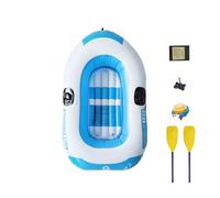 Kids Inflatable Boat for Pool and Lake Built From Sturdy PVC Featuring Two Air Chambers and Paddles Included Tiny Inflatable Dinghy