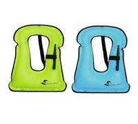 Kids Inflatable Life Vest 2-Pack - Adjustable Buoyancy Aid with Quick-Release Buckles for Snorkeling & Swimming, 2 Colors