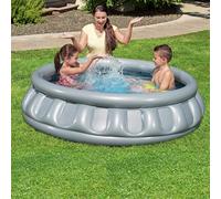 Kids Inflatable Paddling Pool Spaceship Swimming Pool Outdoor Garden 62''x16''