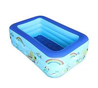 Kids Inflatable Pool - PVC Rectangle Bathing Tub | Inflating Kids Pool For Backyard | pop ups Water Accessories For Students Girls Children Parents Backyard Apartment Preschool Birthday Party