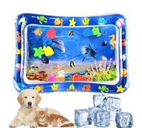 Kids Inflatable Water Mat - Water Play Mat with Sensor, Interactive Cat Water Pad | Sensory Toy Development Mat, Activity Center Mat, Motor Skills Toys