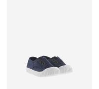 Kids Inglesa Canvas Trainers Navy Blue
