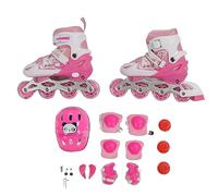 Kids Inline Skates Adjustable Blade Roller Skates with Light Up Wheels for Boys Girls Indoor Outdoor Sports Fun Activity
