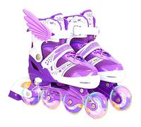 Kids Inline Skates with Illuminating Light Up Wheels,Adjustable Inline Roller Skates, Outdoor and Indoor Roller Skates for Boys Girls Beginners Children Teens Adults