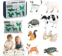 Kids' Insect & Animal Slot-Assembly Toys, Lifelike Insect/Animal Models, Educational Bug Playset, 3 Progressive Levels for Hands-On Assembly, Creativity, and Nature Learning (Intermediate)